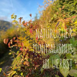 Minimalismus im Herbst
